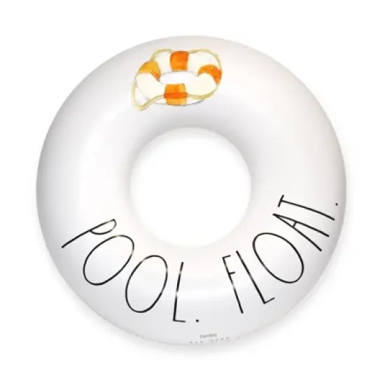 CocoNut Float Rae Dunn 48" Ring Pool Float image {9}