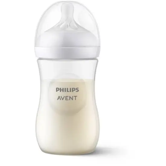 Philips Avent Natural Baby Bottle with Natural Response Nipple - Clear - 9oz image {3}
