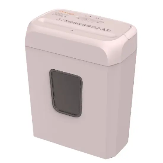Bonsaii 6-Sheet Crosscut Paper Shredder for Home Use, Shreds Paper, Credit Cards, Staples, Clips, 3.4 Gal Wastebasket, Pink, with Handle image {7}