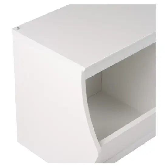 Fremont Entryway Storage Cubbie - 2 Bin - White - Prepac image {2}