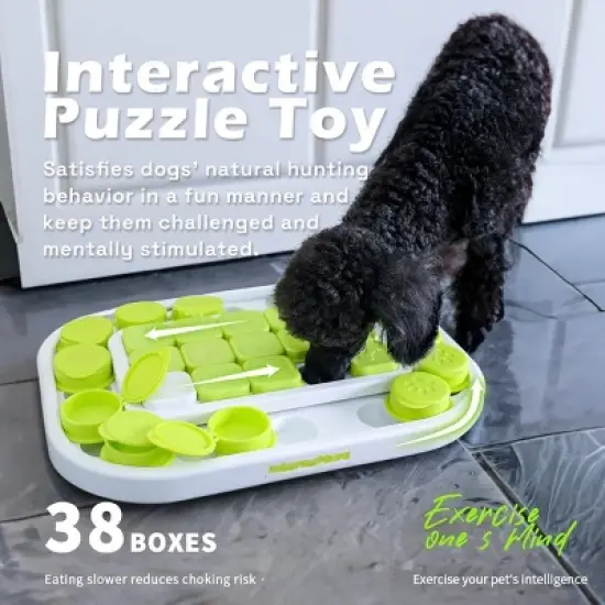 Allforpaws Interactives Dog Puzzle Toys Mentally Stimulating Treat Dispenser for Training image {6}