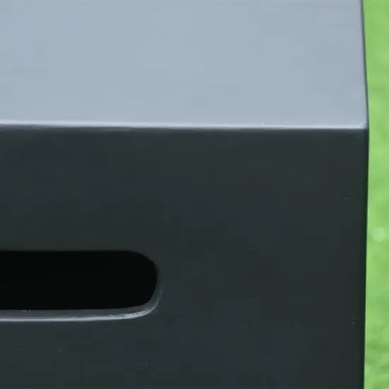 Elementi 15.7" Propane Tank Cover Concrete Hideaway Table for 20 lb Tank &ndash; Black image {7}