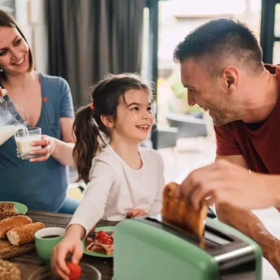 Sengoku HeatMate Compact Countertop Graphite Technology Toaster Oven with 4 Non-Stick Pans for Toasting and Baking image {5}