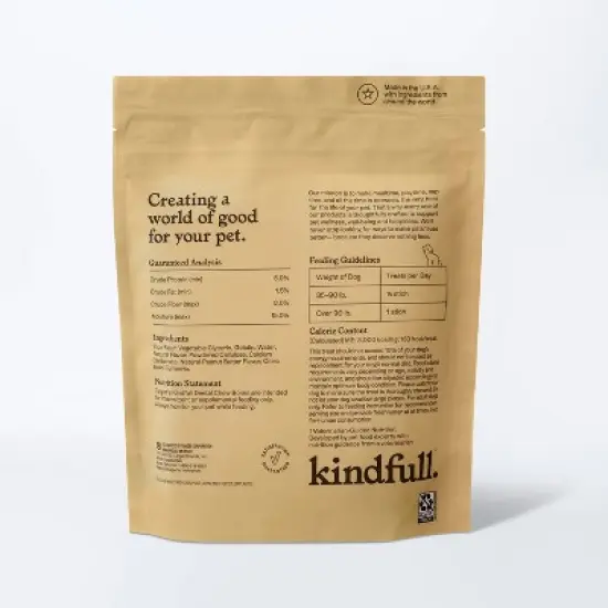 Long Lasting Peanut Butter Flavor Dog Treats - Large - 21oz - Kindfull&trade; image {2}