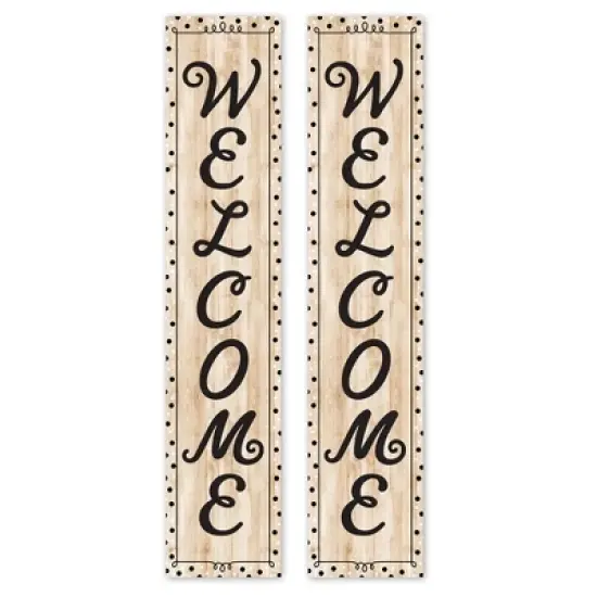 Creative Teaching Press&reg; Black, White, and Wood Welcome Banner, 8" x 39", Pack of 2 image {6}