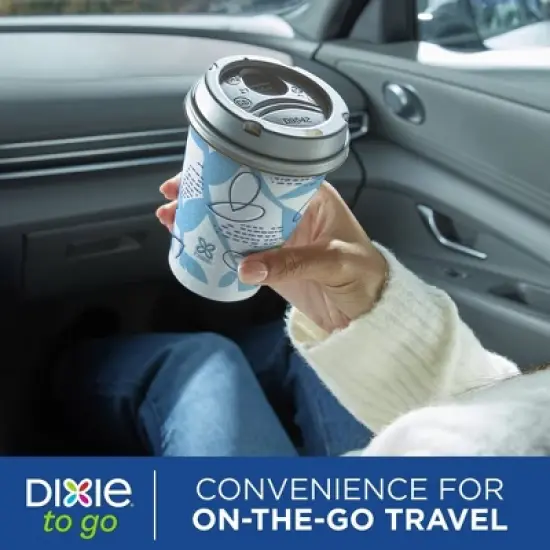 Dixie To Go Disposable Hot Cups & Lids - 12oz image {3}
