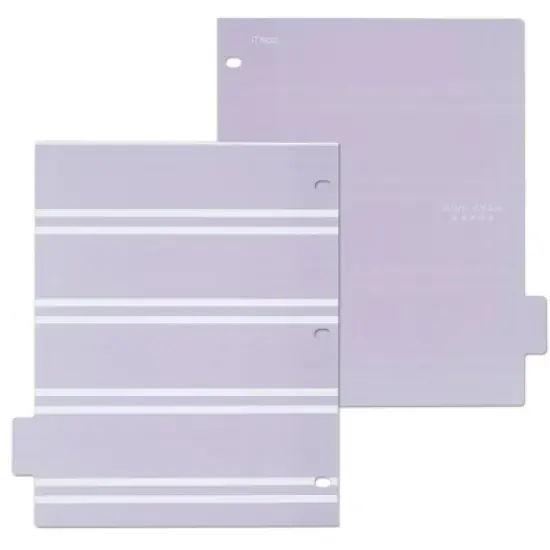 8ct Mead Five Star 3-hole Punched Color Pop Reversible Tab Divider Set: Multicolor Polypropylene Filing Accessories image {10}