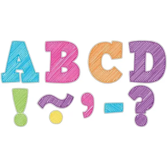 Teacher Created Resources&reg; Scribble Bold Block 3" Magnetic Letters image {3}