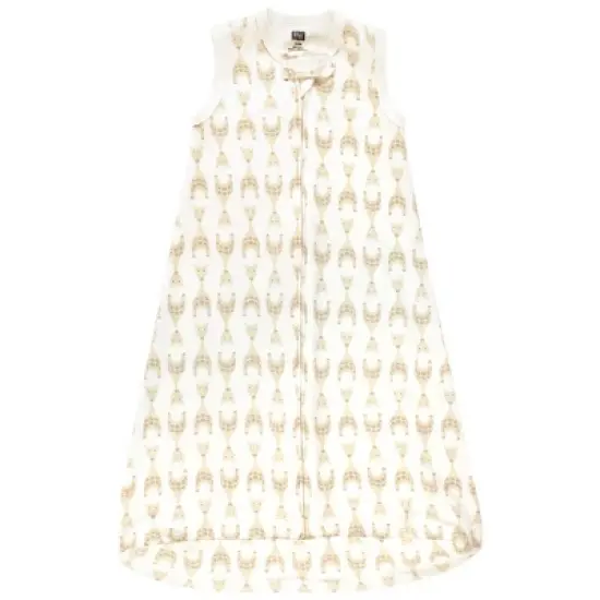Hudson Baby Unisex Baby Interlock Cotton Sleeveless Sleeping Bag, Neutral Giraffe image {2}