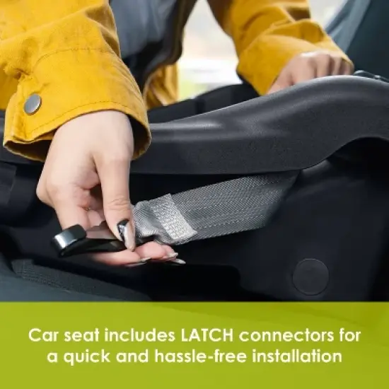 Baby Trend Venture 3-Wheel Stroller Travel System - Stellar Gray image {12}