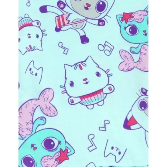 Dreamworks Gabby's Dollhouse Pandy Paws Cakey Cat MerCat Girls Fleece Dress Toddler to Big Kid image {1}