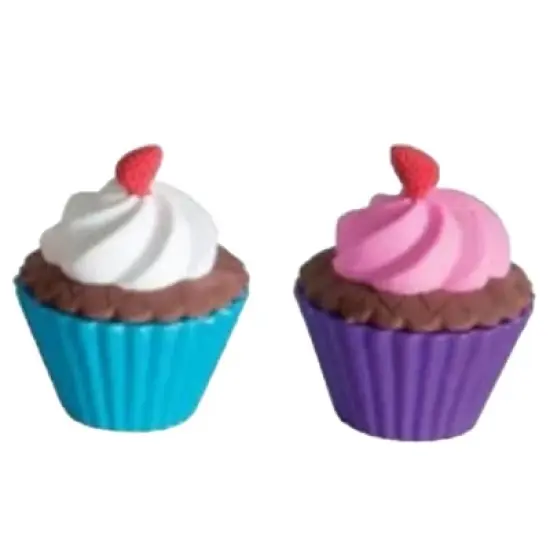 (6x Pcs mix) Cupcake Shoppe Scented Erasers and Sharpeners Novelty Toys, Favors and Games image {2}