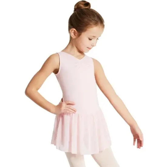 Capezio Pinch Front Tank Dress - Girls image {4}