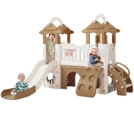 Dexmalle 8-1 Toddler Climber and Slide Set image {12}