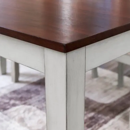 Ellsworth Wood Dining Table Medium Brown - Vifah image {3}