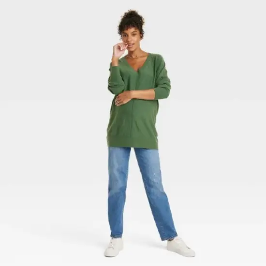 Under Belly 90's Straight Maternity Pants - Isabel Maternity by Ingrid & Isabel&trade; image {2}