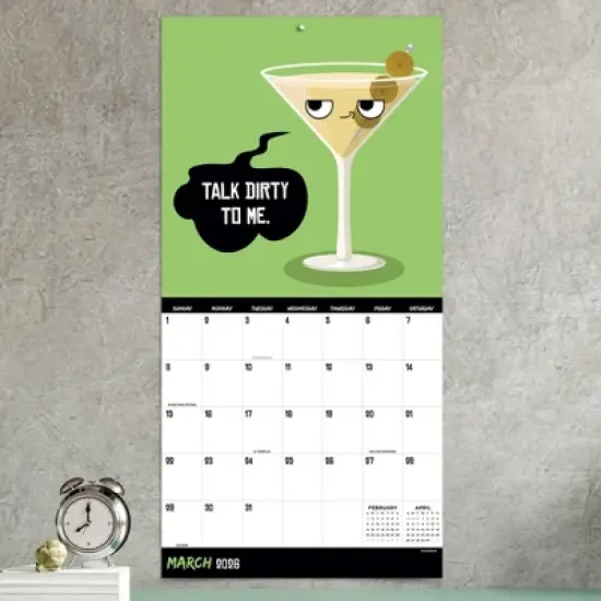 TF Publishing 13.5"x14.5" 2026 Rated R Puns Wall Calendar image {2}