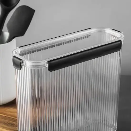 20.5 Cup Plastic Pantry Storage Container, Clear image {2}