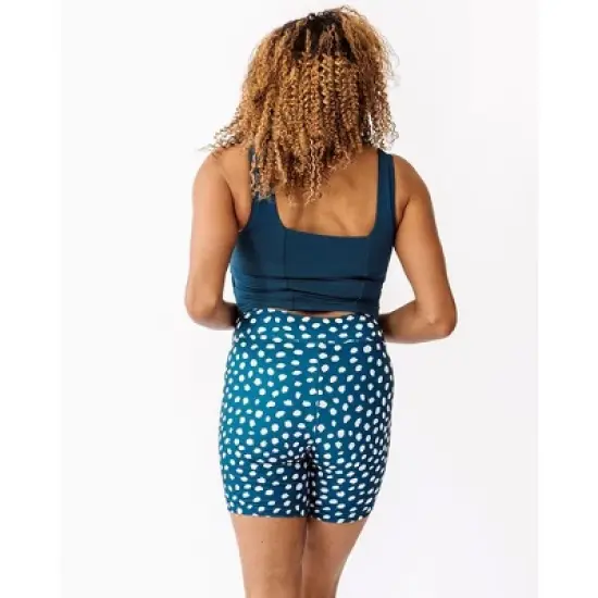Lime Ricki Women's Indigo Dot Bike Short image {2}
