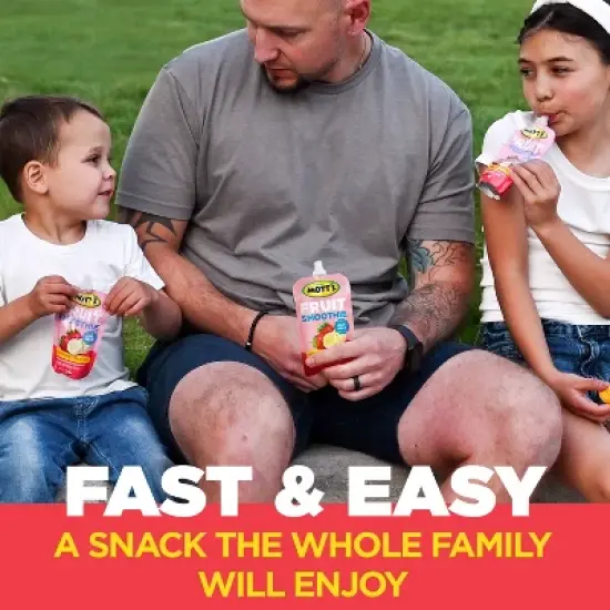 Mott's Fruit Smoothie Strawberry Banana Pouches - 33.6oz/8ct image {2}