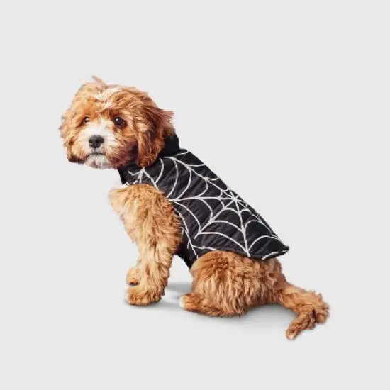 Reflective Spider Web Dog Vest - Boots & Barkley&trade; Black image {6}