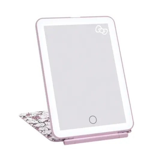 IMPRESSIONS VANITY Hello Kitty (White/Pink) Touch Pad Mini Tri-Tone LED Makeup Mirror image {4}