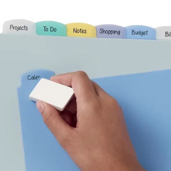 Avery Big Tab Write & Erase Durable Plastic Dividers for 3 Ring Binders, 8-Tab Sets, Pastel Multicolor, 3 Sets (31351) image {7}