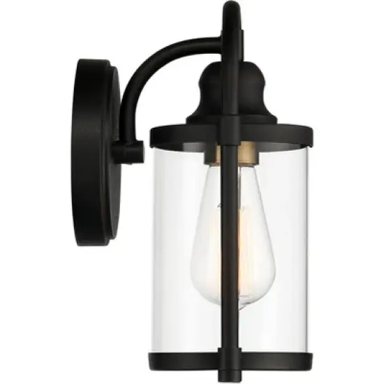 John Timberland Avani Rustic Outdoor Wall Light Fixture Black Metal 10 1/4" Clear Glass Panels for Post Exterior Barn Deck House Porch Yard Patio Home image {5}