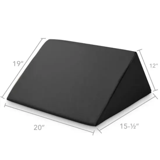 Saloniture Triangle Wedge Massage Table Bolster, Extra-Large 19" x 12" x 20" x 15.5" Pillow image {1}