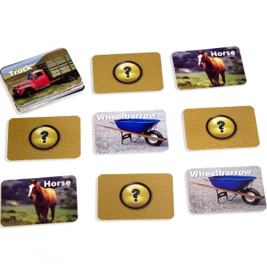 Stages Learning Materials Photographic Memory Matching Game, On the Farm image {3}