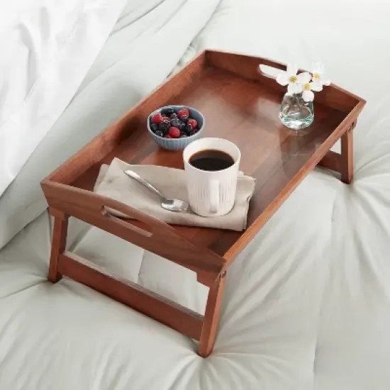 22" x 14" Wood Signature Bed Tray - Threshold&trade; image {1}