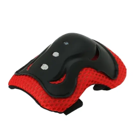 Unique Bargains Skating Bike Skateboard Sports Protective Palm Wrist Elbow Knee Support Brace Set Protective Pads Red Black 5.9" x 4.3" image {5}