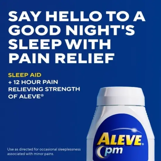 Aleve NSAID Pain Reliever & Fever Reducer Night-Time Liquid Gels, Naproxen Sodium, Pain Relief - 50ct image {1}