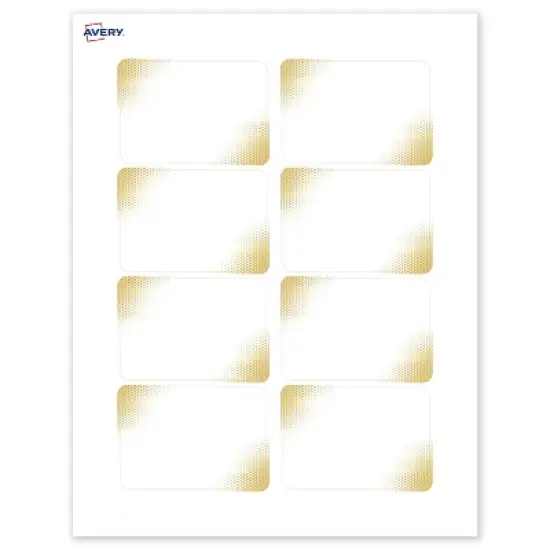 Avery Name Badges, Gold Blush Pattern, 2-1/3" x 3-3/8" image {8}