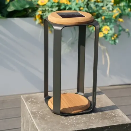 Moda Furnishings Solar Powered Integrated LED Outdoor Lantern image {11}