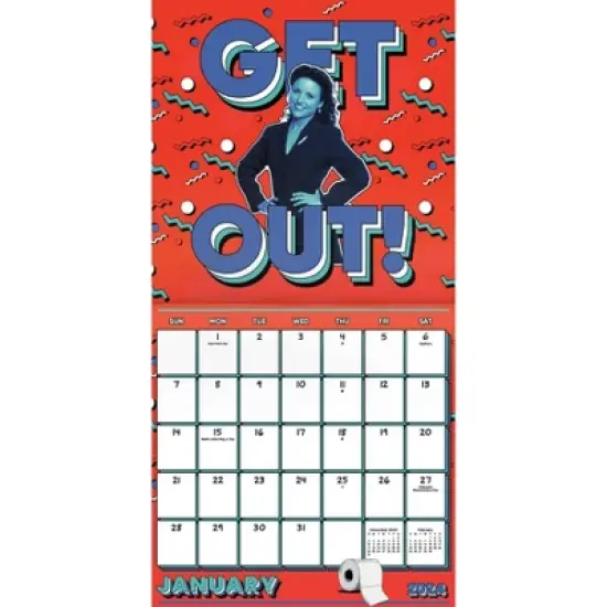 Trends International Inc. 2023-24 Wall Calendar 12"x12" Seinfeld image {1}