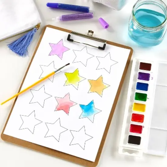 8.5"x11" 50-Sheet Bright White Cardstock 65 lb- Astrodesigns: Uncoated 65 lb Cover Stock, Pack of 50, Letter Size image {1}