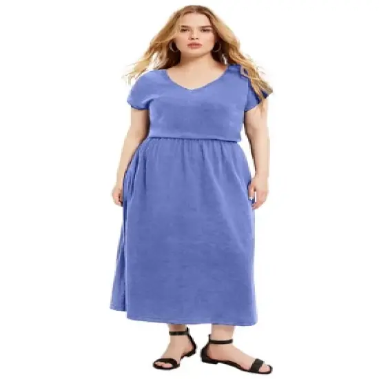 June + Vie by Roaman's Women&rsquo;s Plus Size Maxi Dress image {4}