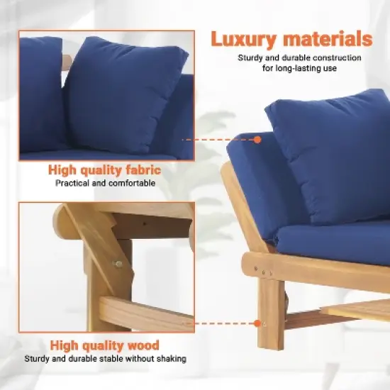 BestMassage Outdoor Couch Patio Daybed Sofa image {2}