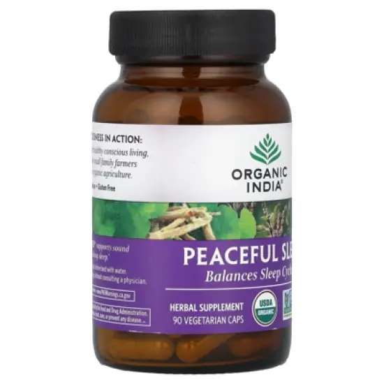 Organic India Peaceful Sleep&reg;, 90 Vegetarian Caps image {3}