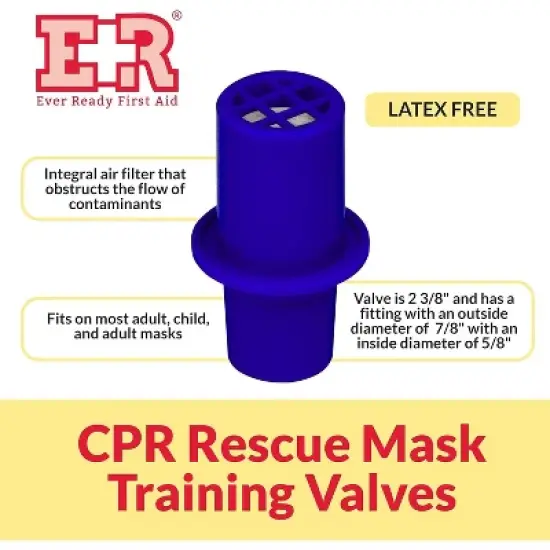 CPR Rescue Mask Training Valves image {2}