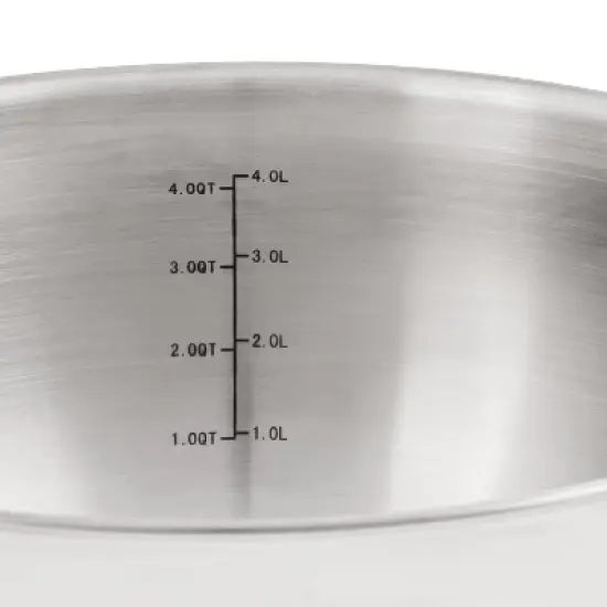 BergHOFF Belly Shape 18/10 Stainless Steel 9.5" Stockpot with Glass Lid 5.5Qt. image {4}
