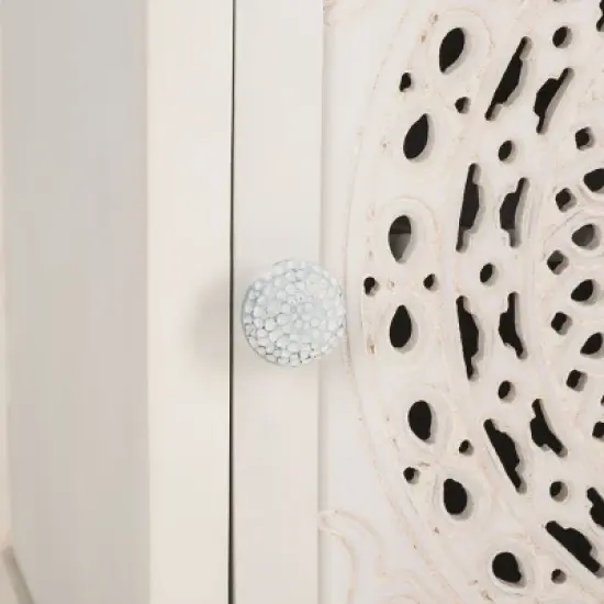 Regius 2 Shelf 1 Door Nightstand - NST5305 - White Washed - Safavieh image {8}