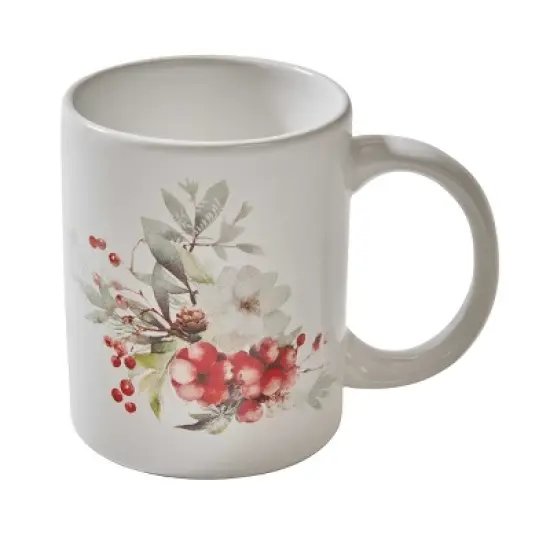 Split P First Snow Floral Red Mug Set Of 4 image {1}