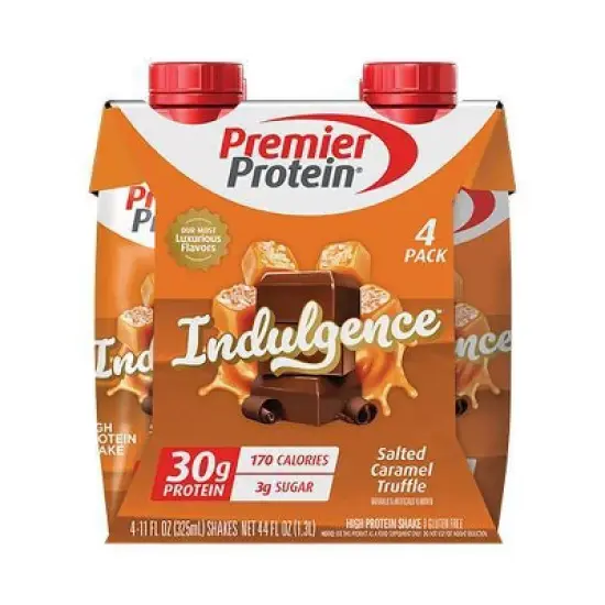Premier Protein Indulgence 30g Protein Shake - Salted Caramel - 11oz/4pk image {5}