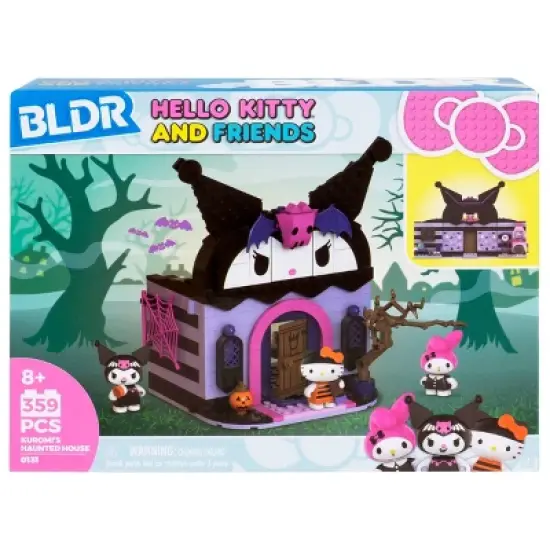 Hello Kitty Medium Playset & 2_1.5" Figures Sanrio Medium Building Set - Kuromi's Haunted House image {15}