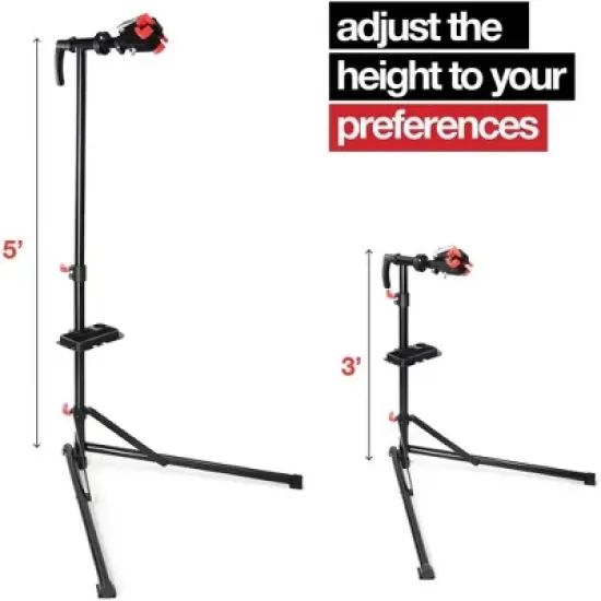 Bike Repair Stand - Foldable Home Bike Stand for Maintenance of Road Bike & Mountain Bike - Height Adjustable Portable Bike Work Stand - Homeitusa image {2}