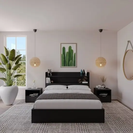 Nexera 4pc Full Hunter Bedroom Set image {3}