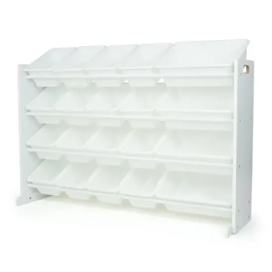 Cambridge Extra Large Toy Storage Organizer with 20 Storage Bins White - Humble Crew image {1}