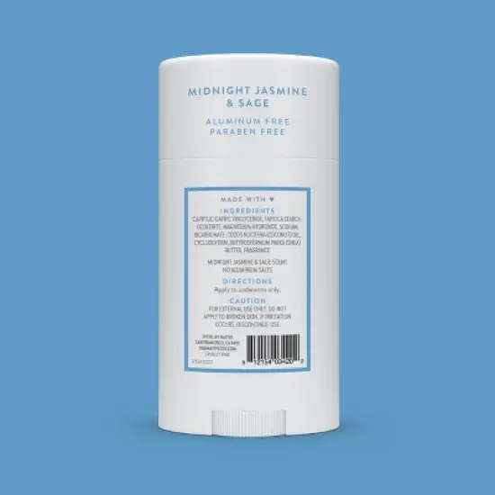 Native Solid Deodorant - Midnight Jasmine & Sage - Aluminum-Free 2.65oz image {8}